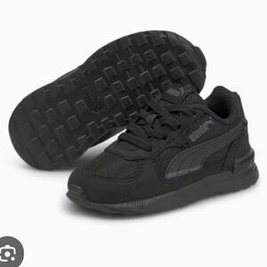 New Puma Kids Black Sneakers